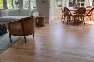 Refinished Select Red Oak Flooring.