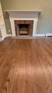 Provincial hardwood floor refinishing after sanding